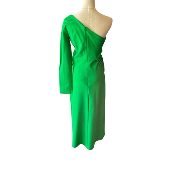 ALEXIS - NWT Royale Jade One-Shoulder Dress Midi Dress Sz M - Picture 4 of 9
